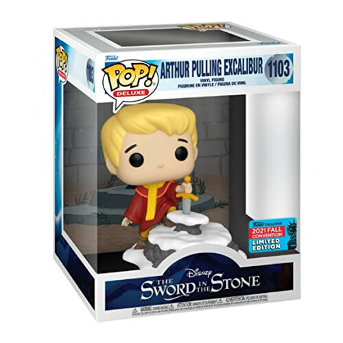 Funko POP Disney The Sword In The Stone 1103 Arthur Pulling Excalibur "2021 Fall Convention"