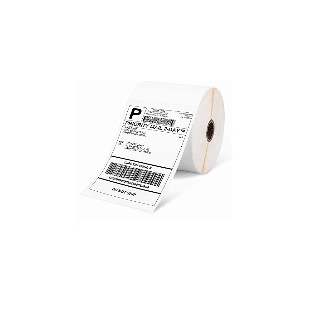 4x6 Thermal Label Printer Label Thermal Direct Shipping Label Package Labels(Pack of 500 4x6 Per Roll Labels)