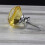 6pcs 30mm Yellow Crystals Glass Drawer Knobs Cupboard Knobs Door Knobs Cabinet Handle Drawer Pull Handle with Screw 4