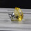 6pcs 30mm Yellow Crystals Glass Drawer Knobs Cupboard Knobs Door Knobs Cabinet Handle Drawer Pull Handle with Screw 2