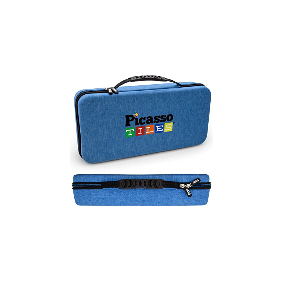 Photos - Construction Toy PicassoToys Toy Carry Case Magnetic Tiles Construction Blocks Travel Bag EVA Storage Organizer Box Action Figure Character A