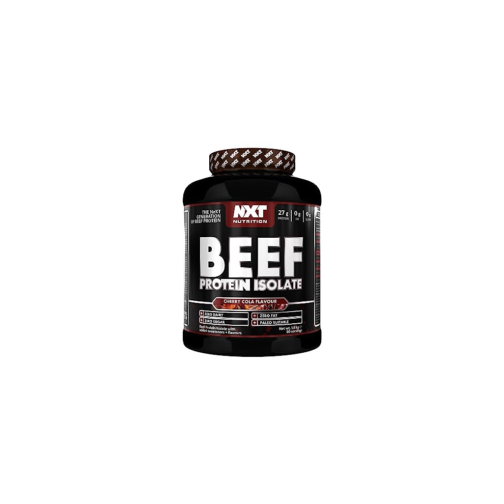 Nxt Nutrition Beef Protein Isolate Powder - Protein Powder High In Natural Amino Acids - Paleo, Keto Friendly - Dairy And Gluten Free - Muscle Recovery | 1.8Kg