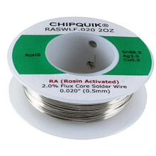 LF Solder Wire 96.5/3/0.5 Tin/Silver/Copper Rosin Activated .020 2oz