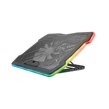 Trust GXT 1126 Aura – Supporto di Raffreddamento per PC Portatile Gamer – Illuminazione LED RGB – Fino a 17,3 pollici