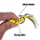 Artificial Soft Ray Frog Baits Set Jigging Frog Fishing Lure with Hooks Fishing Tackle Freshwater/Saltwater (5PCS Frog) 5