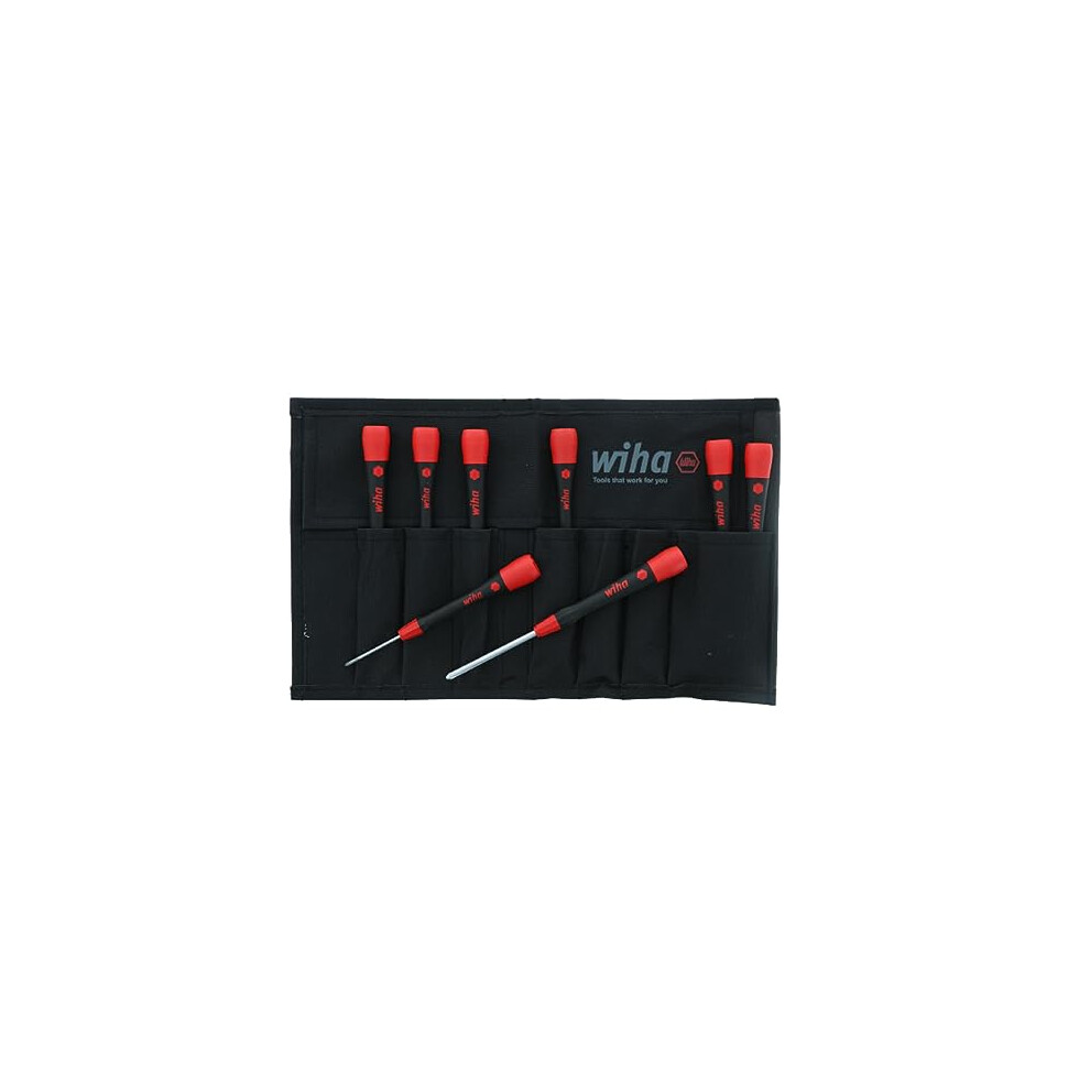 26193 Slotted and Phillips Screwdriver Set with Soft PicoFinish Handle, 8-Piece