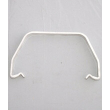 Pack of 4 x FLOPLAST Spare Gutter Clips for 114mm Square Line guttering (Black)