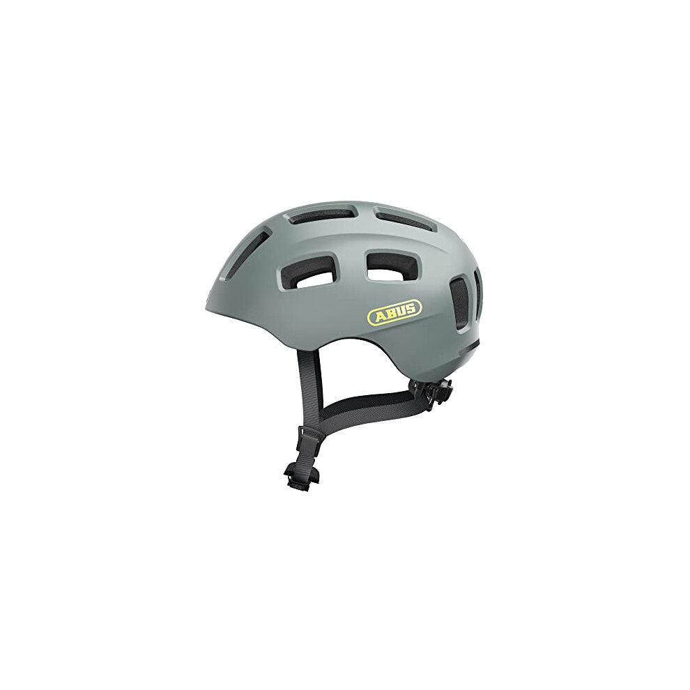Youn-I 2.0 bike helmet - with light for children, teenagers and young adults - for girls and boys - grey, size S