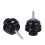 4pcs Guitar Strap Lock Flat Head Metal Button Security Straplock Quick Release Strap Retainer System for Electric Acoustic Guitar Replacement 6