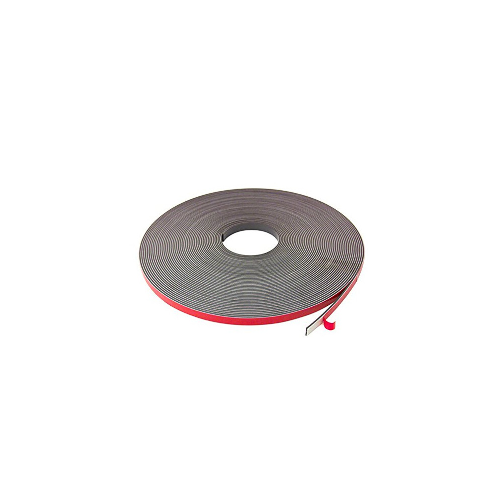 Magflex 12.7Mm Wide Flexible Magnetic Tape - Foam Self Adhesive - Polarity A (5 Metre Length) 5055641203803