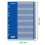 A4 1-31 Index, Heavy Duty Plastic and Cardboard, Blue/White 6