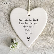 Porcelain round heart Real women hot flushes Gift