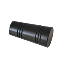 2 x Apollo Chicago Series Metal End Pins for Curtain Pole End Pins Diameter 20 mm Matt Black