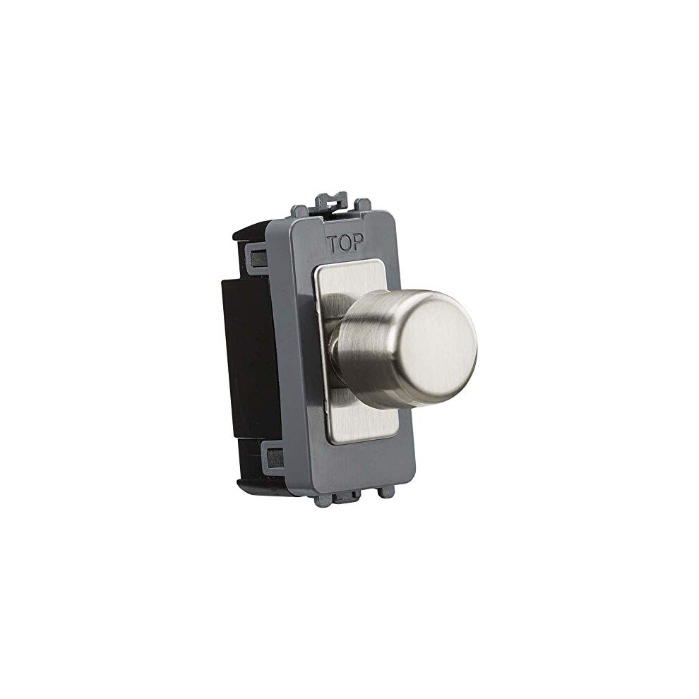 Gdm022bc 6A 1G 2-Way Dummy Dimmer Module - Brushed Chrome 5055832996149
