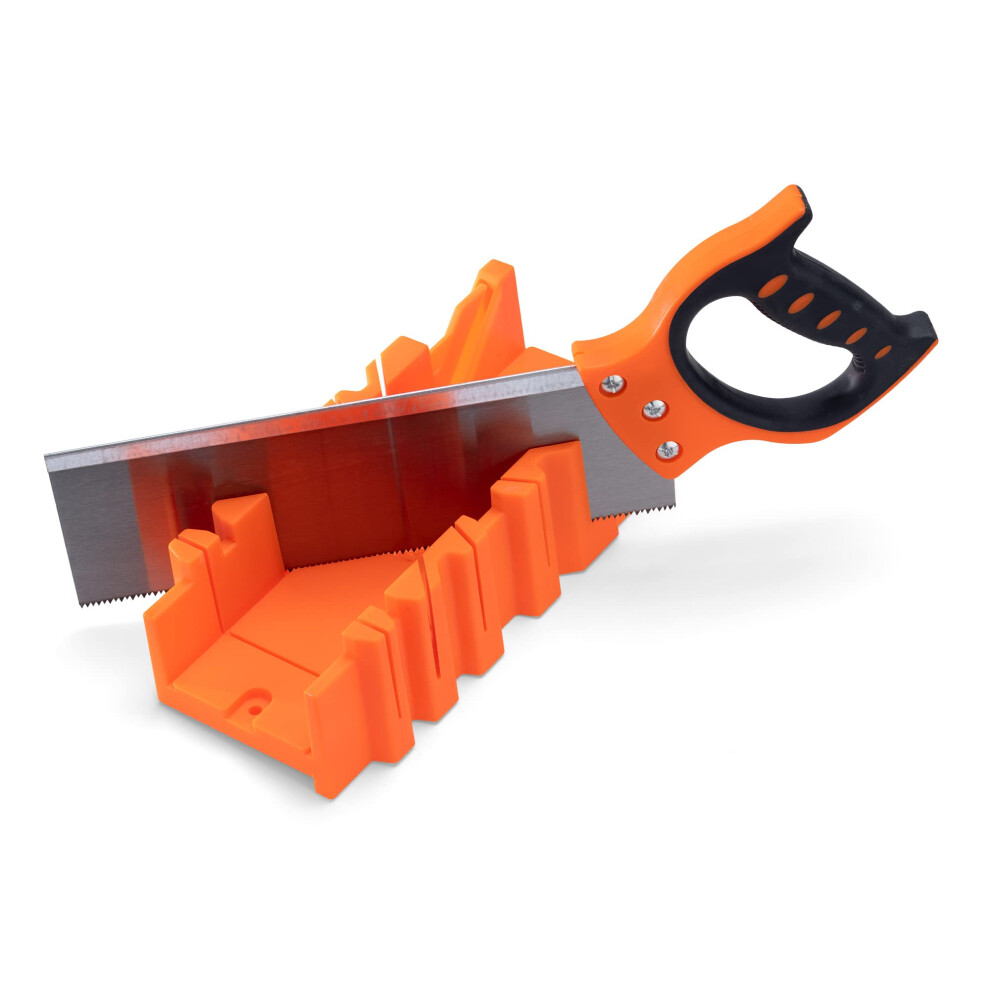 Miter Box With Saw - Mitre Box With 12" Hand Saw Cutter Tool Included For Cutting Wood Woodwork - Angle Cutter For Joinery 4063004282687