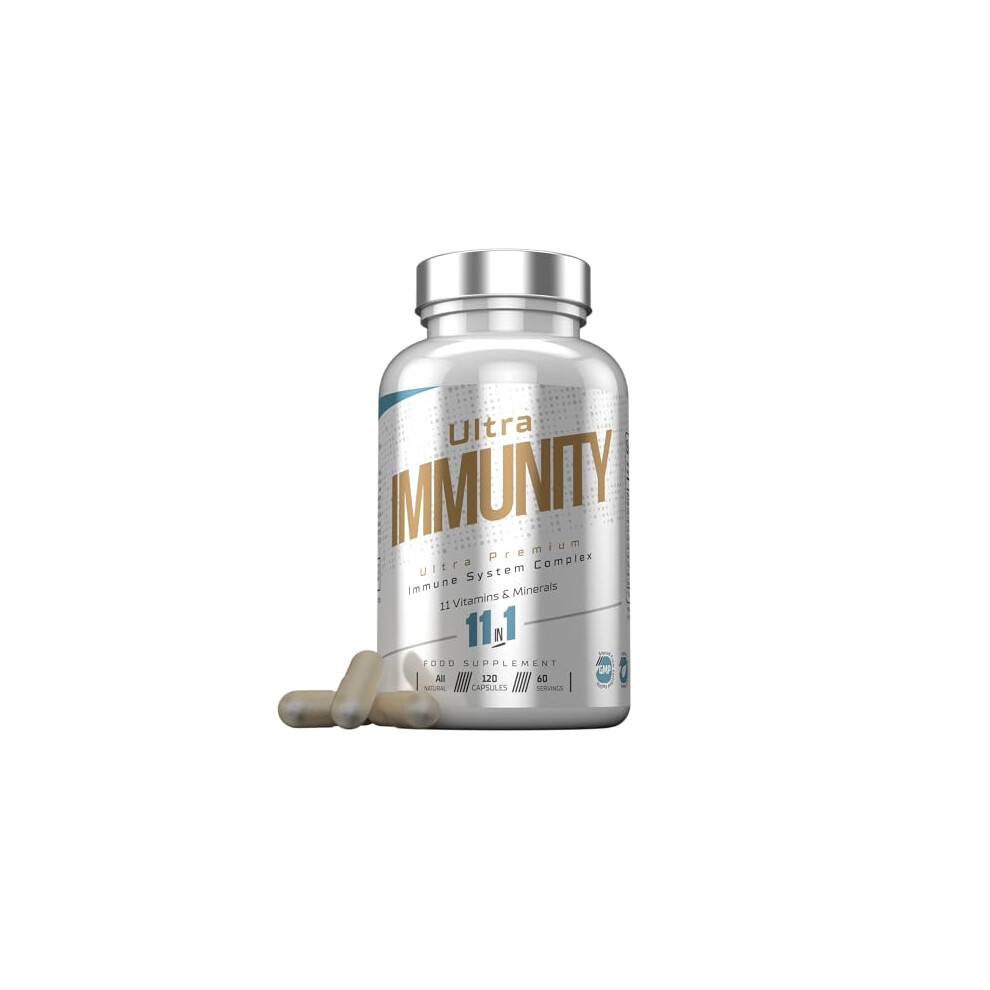 Insynergy Labs Ultra Premium Immune System Booster Supplement - Ultra Immunity | Immune System Support | Vitamin D, Vitamin C, Zinc, B12, Multivitamin 120 Capsules