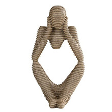Abstract Sculpture Statue Thinker Sandstone Resin for Hotel Home Desktop Bookshelf Office Decoration