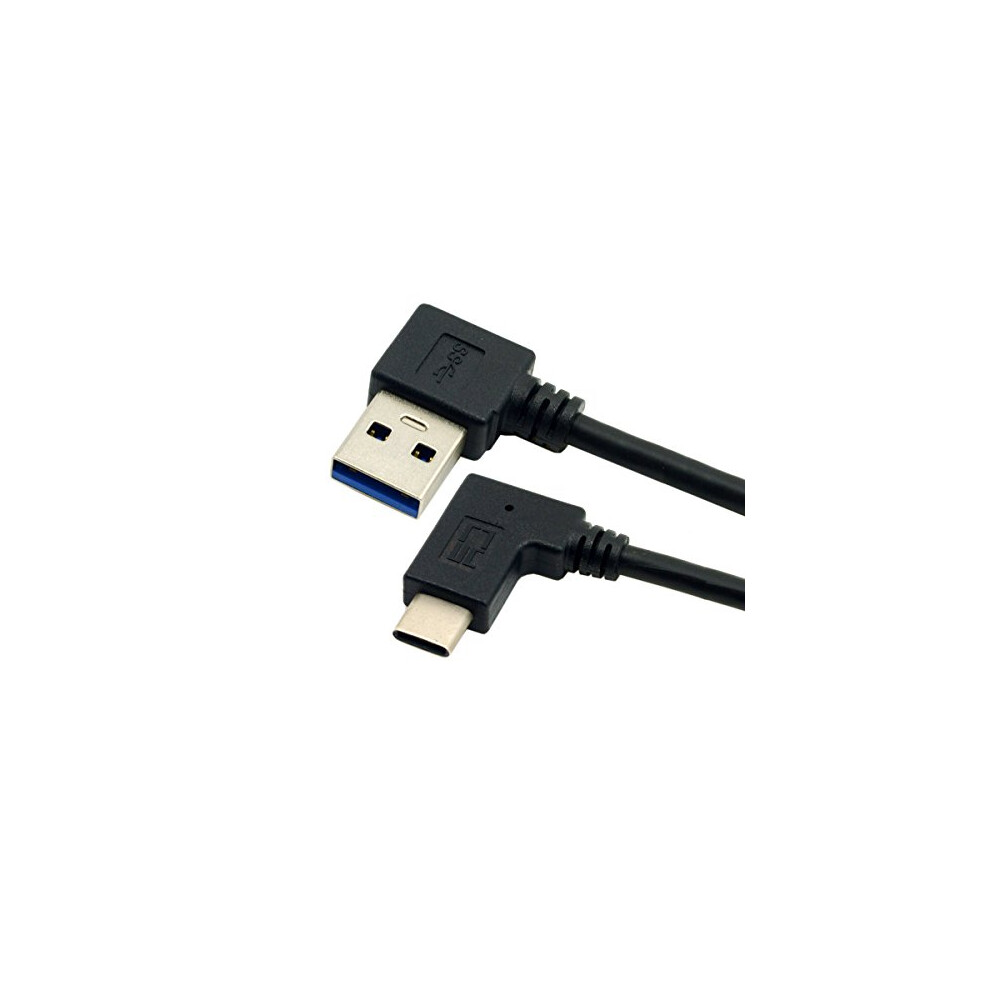 Cy Reversible Usb 3.1 Usb-C Angled To 90 Degree Left Angled A Male Data Cable For Macbook & Tablet & Mobile Phone 652065524832