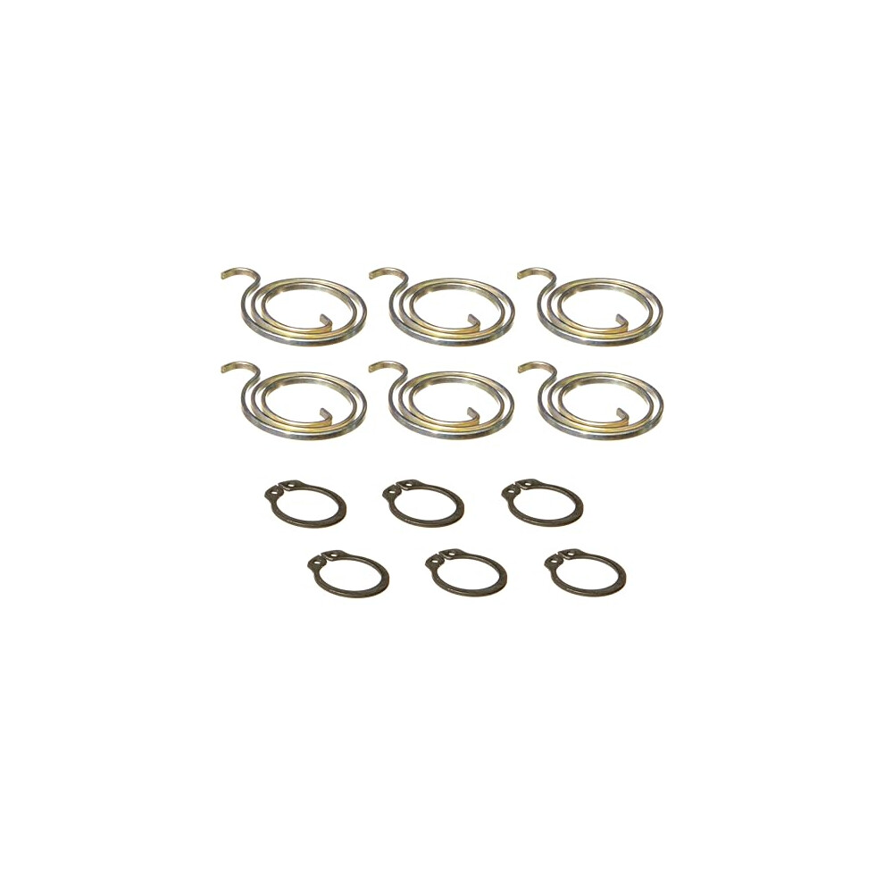 Door Handle Spring Repair Kit (Six 2.5-Turn, 2Mm Thick, 27.5Mm Diameter Coils Plus Six Circlips) 634972278862