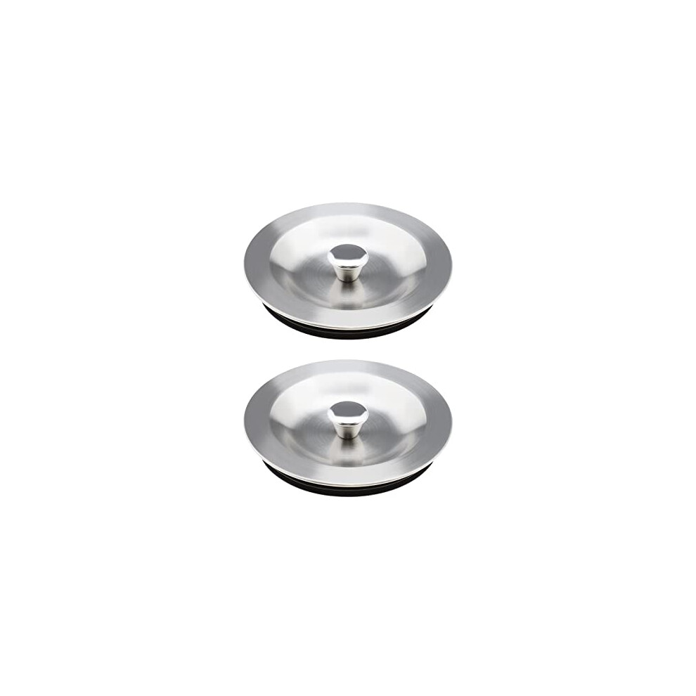 Photos - Tap Hidden Part 2PCS Kitchen Sink Drain Stopper 90mm 304 Stainless Steel Sealing Lid Sink Plug with Rubber Seal for 110mm Diameter Kitchen S