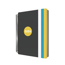 Delta 2024 Diary A5 Day to a Page Diary (with Appointments) - Lifestyle Planner and Organiser for Office, Work, Personal and Home - January to