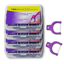 Evolutionary Clean Dental Flossers, Kit of Handle(s) Plus Refillable Heads (No Handle Included, 200 Tightened 2-Strand Refills)