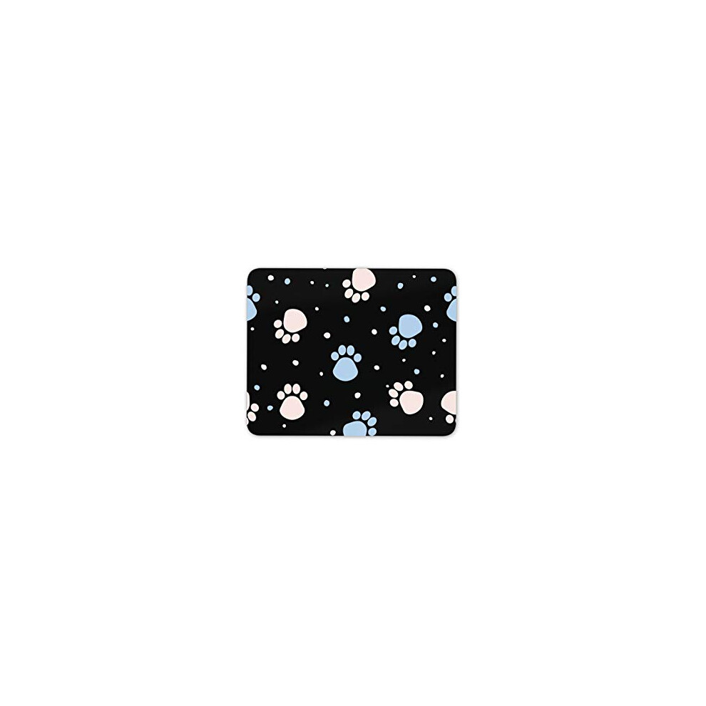 Funky Paw Prints Mouse Mat Pad - Cat Dog Kitten Puppy Cute Computer #15516 7625829568949