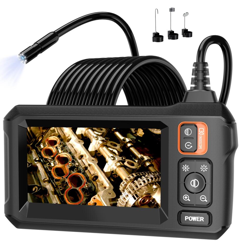 Borescope, Endoscope Camera With 1080P Hd Inspection Camera, Borescope Camera With Ip67 Waterproof Camera, 16.5Ft Flexible Endoscope Light 749686627292