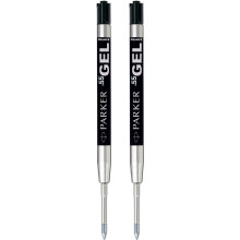 Quink Gel Metal Ballpoint Pen Refills - 0.5mm Fine Tip - Black Ink - Pack of 2