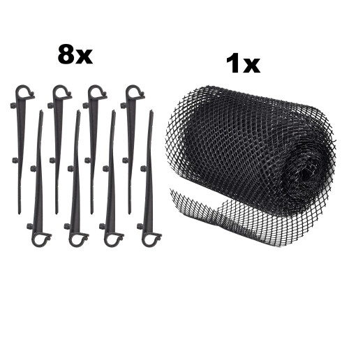 Gutter Guard Leaf Protection Mat 6 m Including Brackets Guttering Guard Brush Leaf Guard Leaf Protection Guard 1
