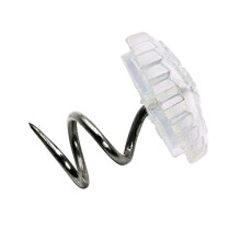021397 Loose Cover Pins Brass Twist Silver Colour 200 Pieces, 12x11mm