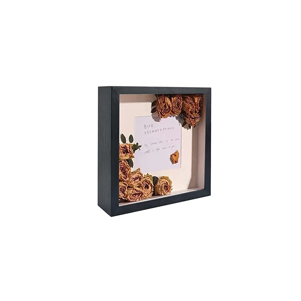 3D Shadow Box Frame for Filling 22.5x22.5cm,Deep Picture Frame for Filling Objects up to 6.6cm,Deep Frame Display Box for Wall Hanging or
