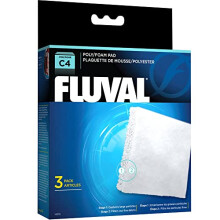 C clip-on filter foam, Poly cartridge 3-pack