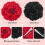 Flower Hair Clip, Large Fascinator Peony Hairpin Artificial Flower Brooch Hairpins Vintage Rose Red Hair Barrette Accessories for Women Girls Party 2