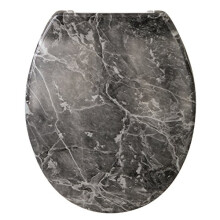 Toilet Seat with Marble Décor, 1 Piece, 40569 0
