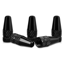 5x Valve Cap - Metal Tire Valve Dust Caps for Sclaverand Valve/Presta Valve/French Valve - Tire Caps for Bike, Road or Mountain Bike