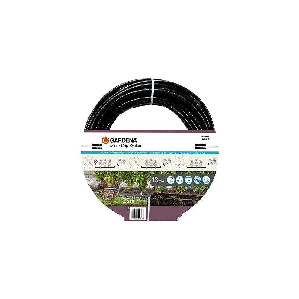 Micro-Drip-System Irrigation Line 1.6 l/h, above-ground and underground (25 m): Extension pipe for water-saving irrigation system, simple & flexible