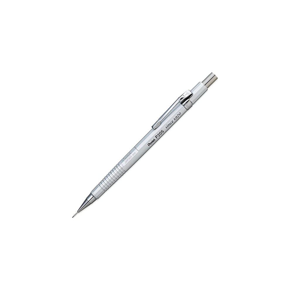 P205-1Z Mechanical Automatic Pencil - 0.5mm Lead - Silver - Single Pencil