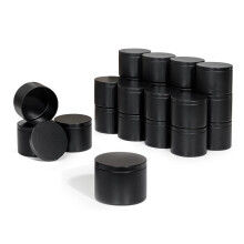 Candle Tins 8oz with Lids, 24 Pack Seamless Bulk Candle Containers for Candle Making Supplies Wholesale Empty Candle Jars - Black