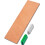 Leather Honing Strop for Knife Sharpening with Polishing Compound 3 Inch by 12 Inch Double Sided Stropping Leather Knife Strop and Stropping Compound 1