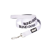 BLIND DOG (Dog Has Limited/No Sight) White Colour Coded 60cm 1.2m 1.8m Luxury Neoprene Padded Handle Dog Leads PREVENTS Accidents By Warning Others Of