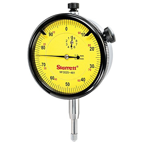 Starrett 3025-481 Dial Indicator Range: 10mm, Dial Reading: 0-100