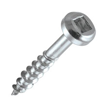Pocket Hole Screws for Softwoods, 25mm Long, Pack of 500, Coarse Self-Cutting Threaded Square Drive Screws, PH/7X25/500C