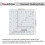 Square Quilting Ruler, Clear Acrylic Template, 6" 2