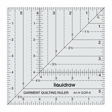 Square Quilting Ruler, Clear Acrylic Template, 6"