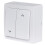 746805 Standard Extra Flat Electric Wall Switch for Two-Way/Wireless/Wall Socket/Blok-Inter/Roller Blind White 33 4