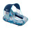 Zero Gravity Chair with Canopy Removable Canopy Fixed Seat 42inx40in Blue Ferm Print - Cool Mesh 1