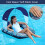 Zero Gravity Chair with Canopy Removable Canopy Fixed Seat 42inx40in Blue Ferm Print - Cool Mesh 4