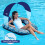 Zero Gravity Chair with Canopy Removable Canopy Fixed Seat 42inx40in Blue Ferm Print - Cool Mesh 5