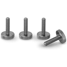 - Stainless Steel M6 x 19mm Knurled Thumb Screws (Set of 4)